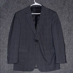 Jos. A. Bank Charcoal Plaid Blazer 44R